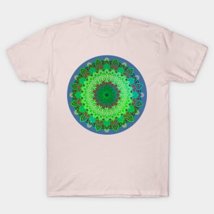 Green Garden Mandala 1 T-Shirt